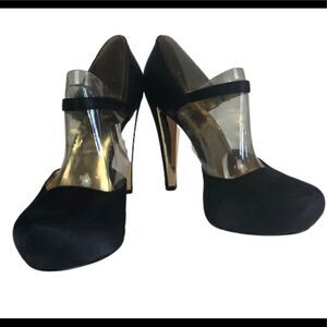 Report Signature Heel Black 4.5” Heels Satin Finish Size 8